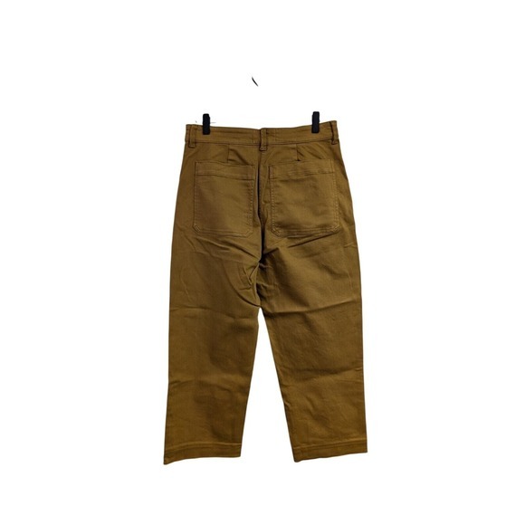 Everlane Cropped Straight Regular Jeans‎ Stretch Denim Contemporary Mustard 6 - Picture 6 of 7